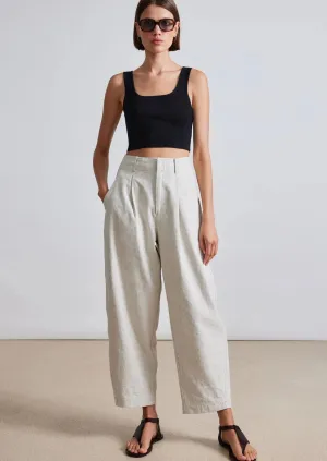 Bari Crop Trouser, Flax