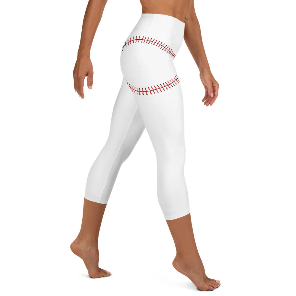 Baseball Butt High-waist Yoga Capri Leggings