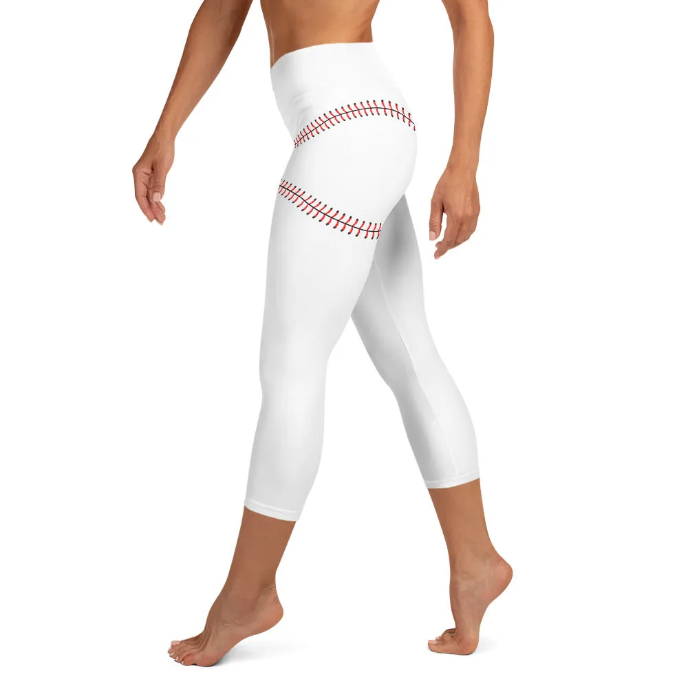 Baseball Butt High-waist Yoga Capri Leggings