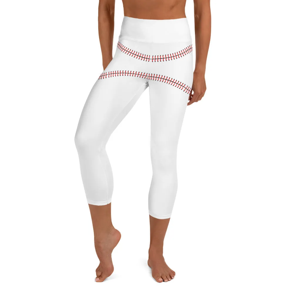 Baseball Butt High-waist Yoga Capri Leggings
