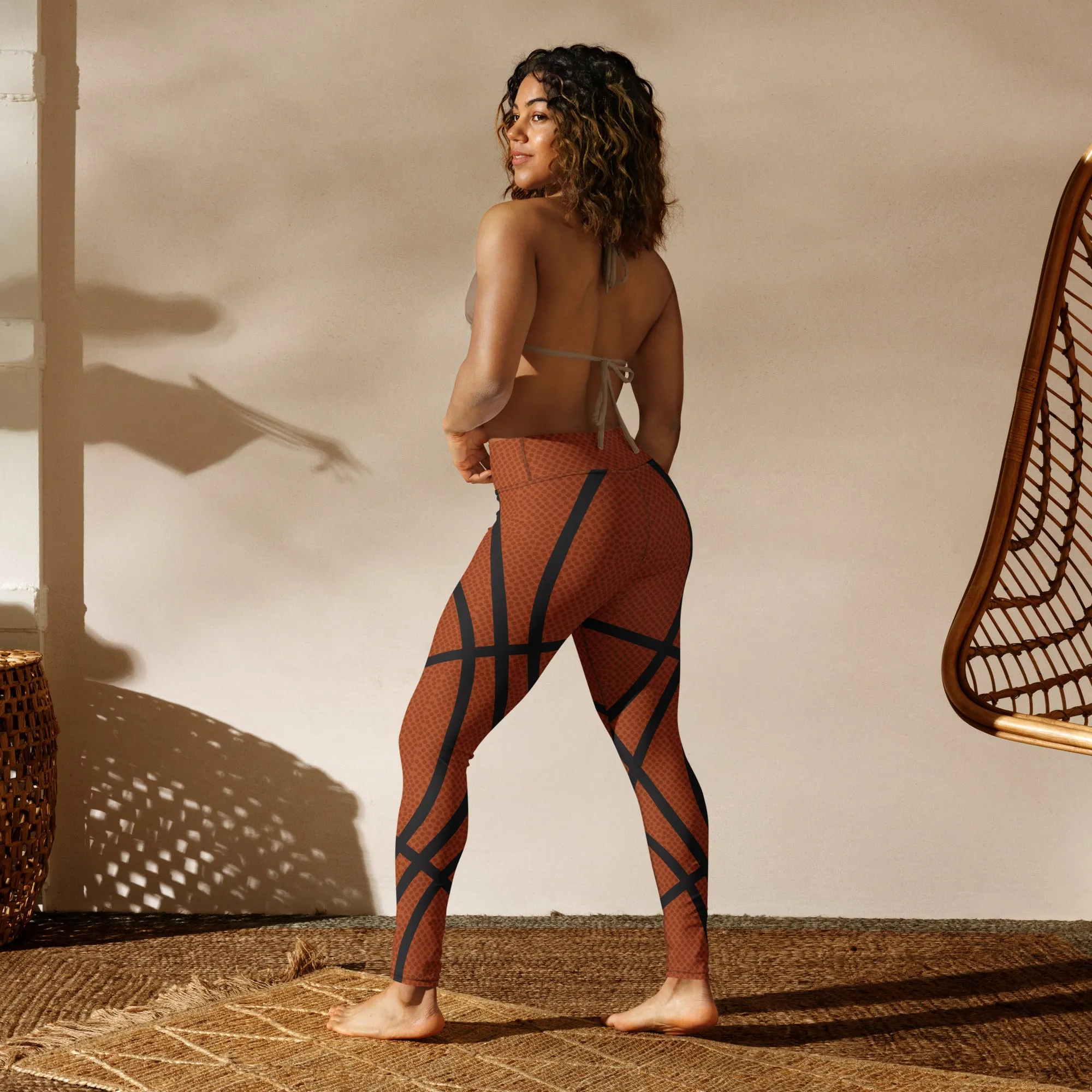 Basketball High-waist Yoga Leggings