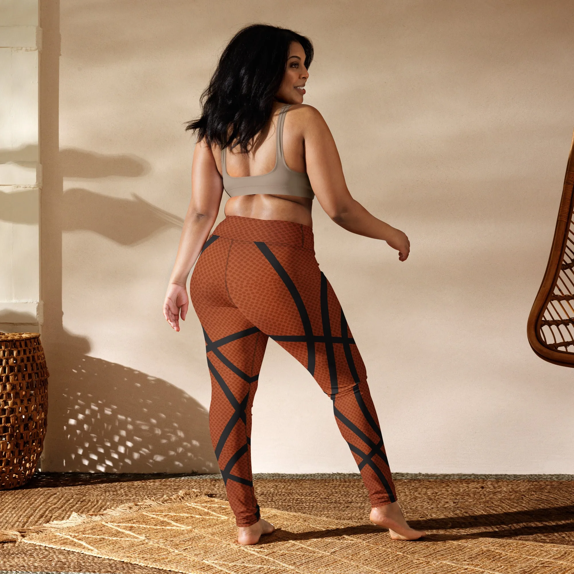 Basketball High-waist Yoga Leggings