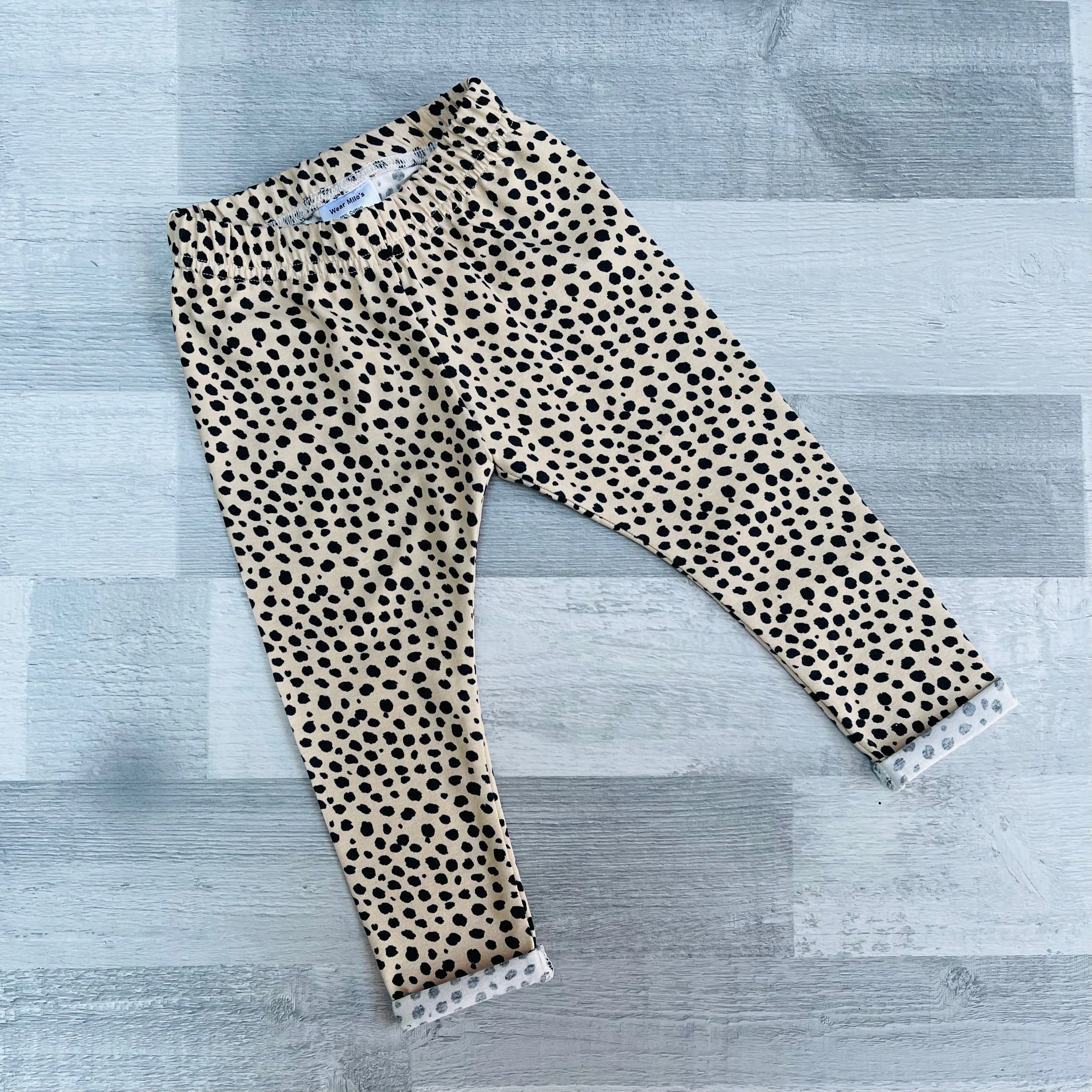 Beige Dalmatian Leggings