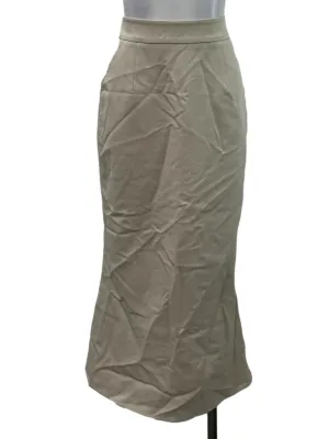Beige Pencil Skirt