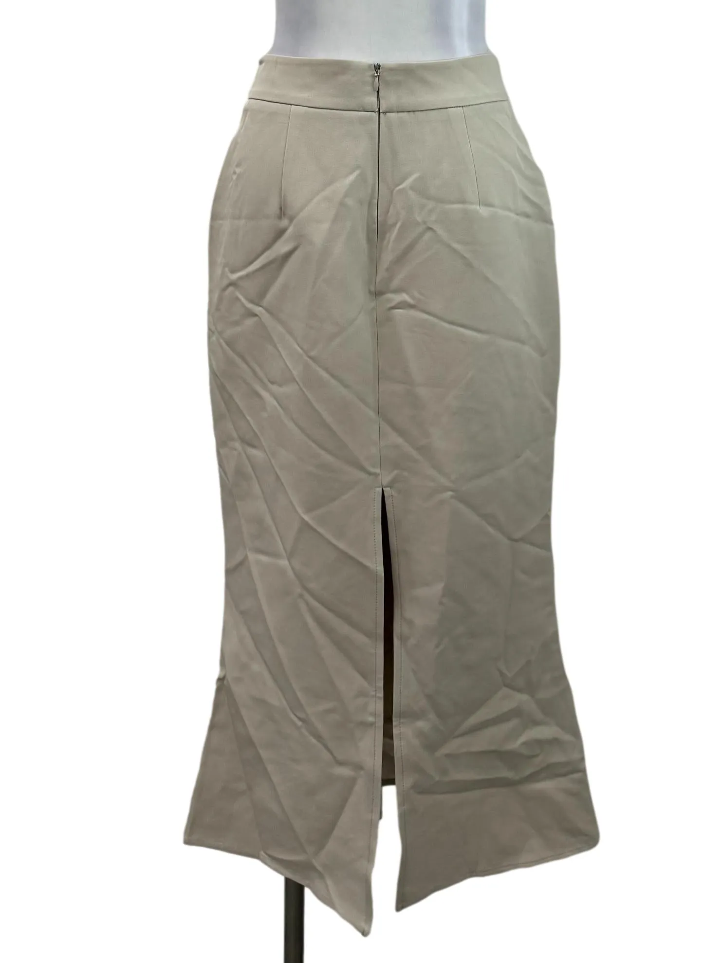 Beige Pencil Skirt