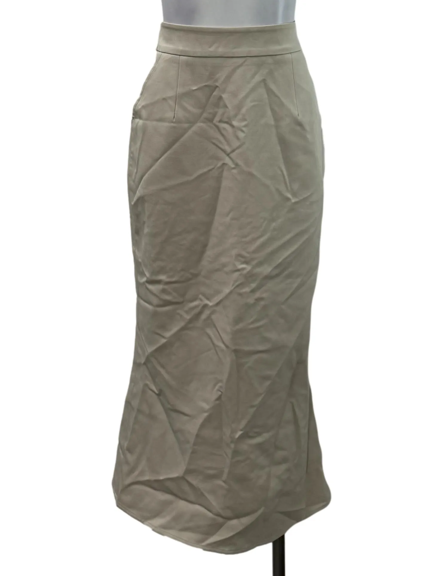 Beige Pencil Skirt