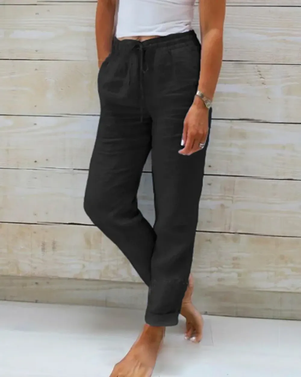Bequeme Leinenhose