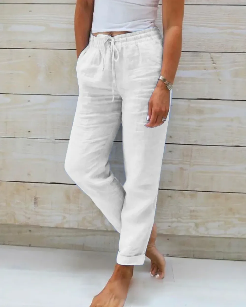 Bequeme Leinenhose