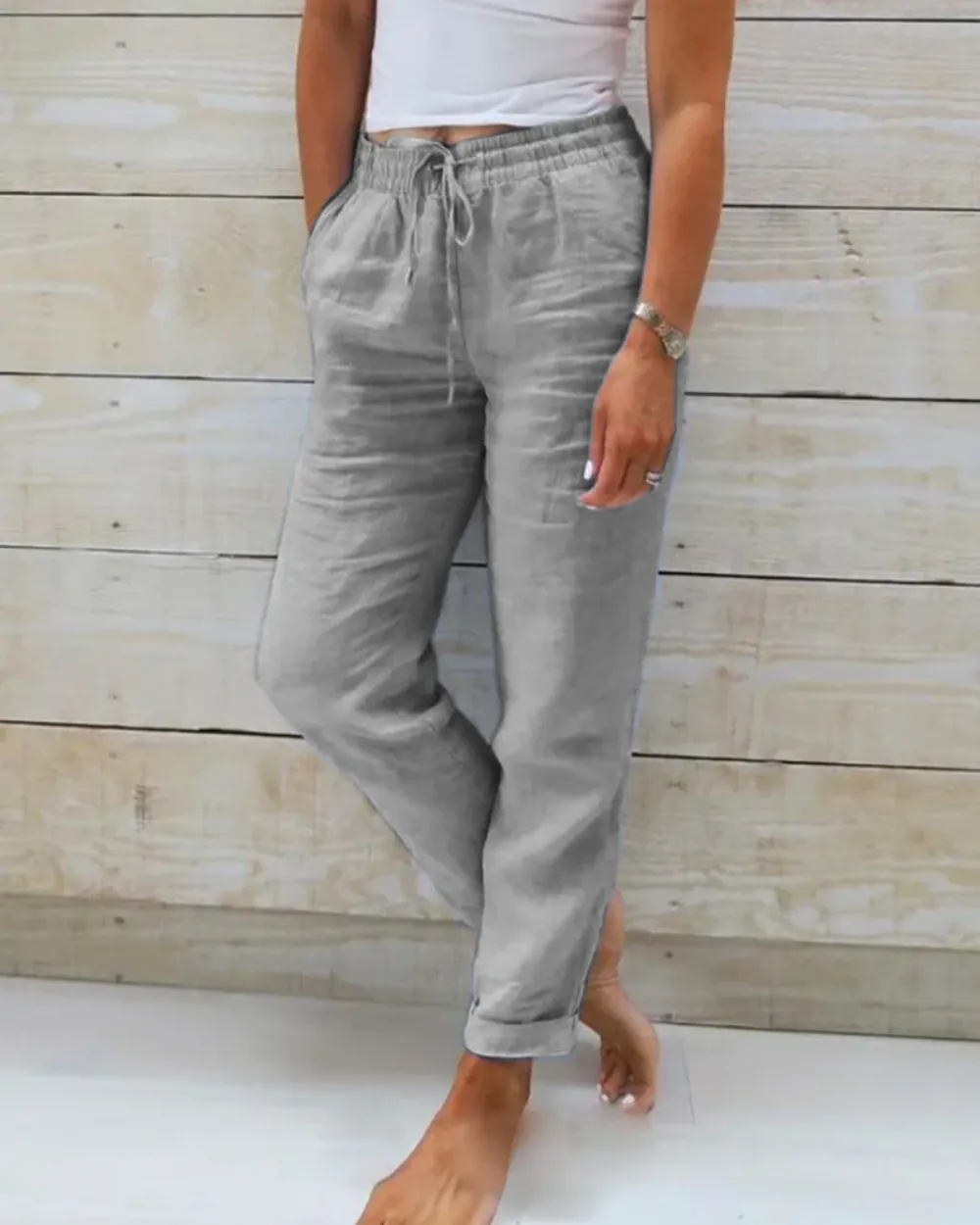 Bequeme Leinenhose