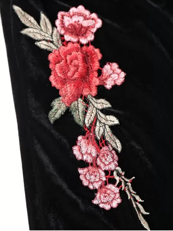 BerryBetty - Gorgeous Off Shoulder Ruffle Floral Bodycon Dress