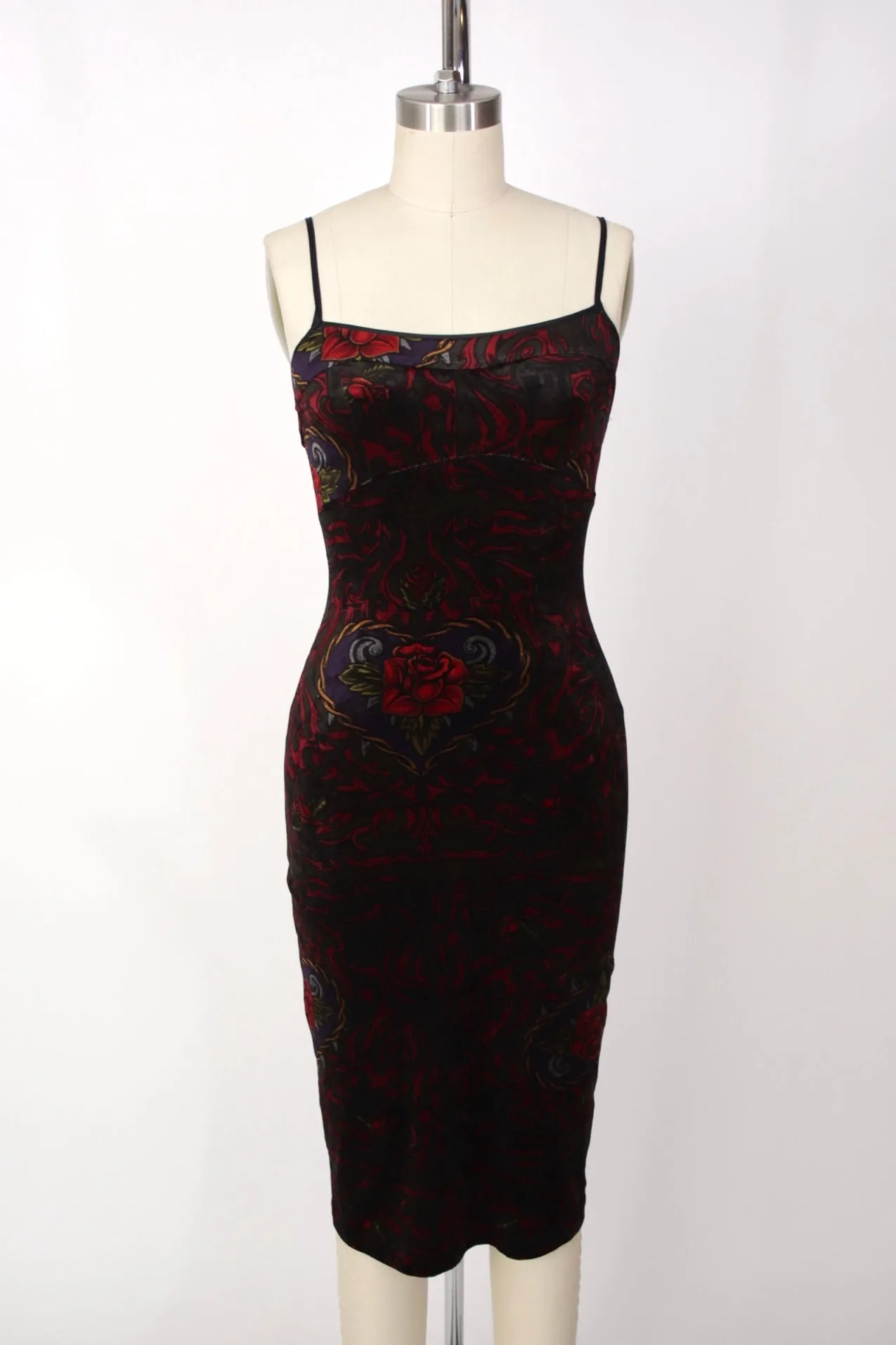 Betsey Johnson Velvet Tattoo Dress