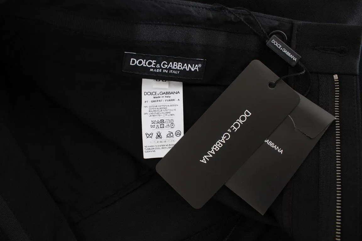 Black 3/4 Length Casual Pants