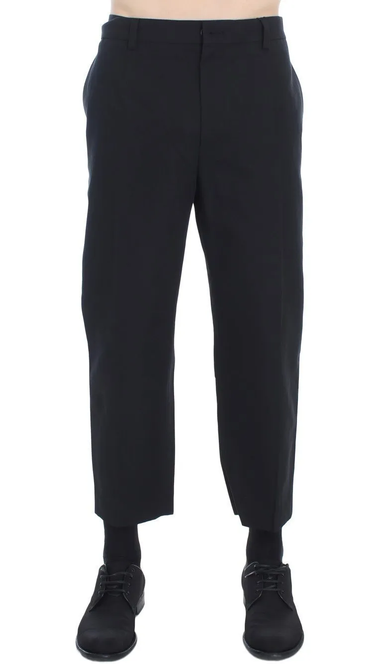 Black 3/4 Length Casual Pants