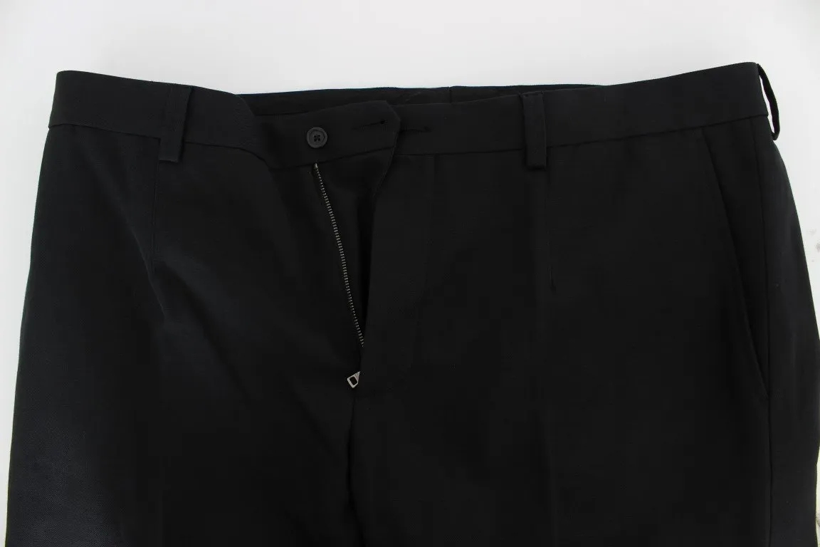 Black 3/4 Length Casual Pants