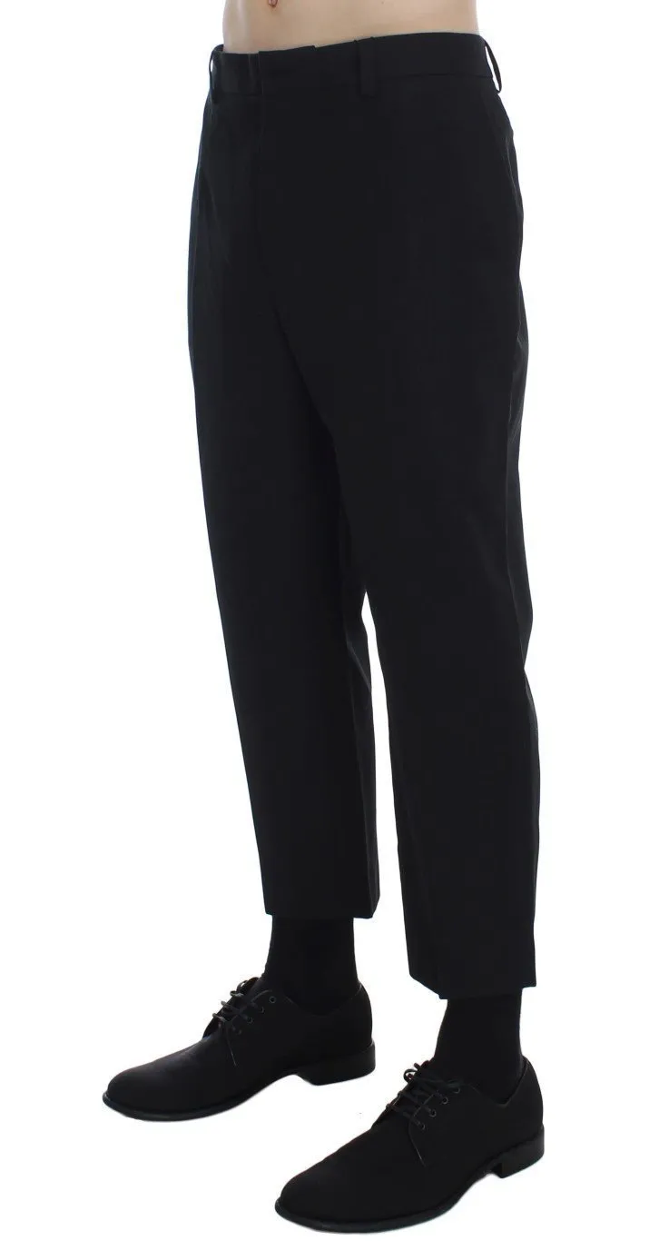 Black 3/4 Length Casual Pants