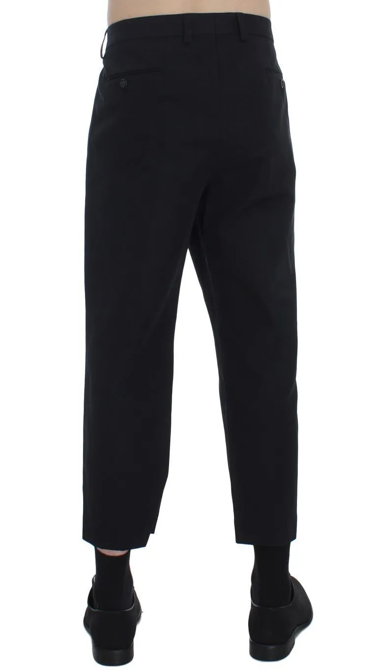 Black 3/4 Length Casual Pants