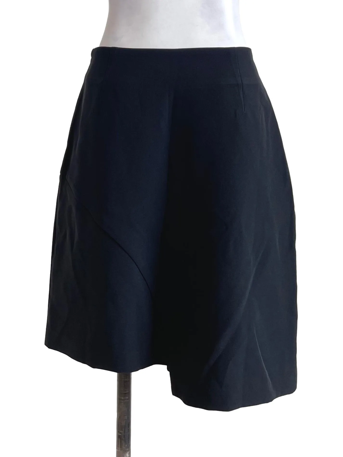 Black Asymmetric A-Line Skirt