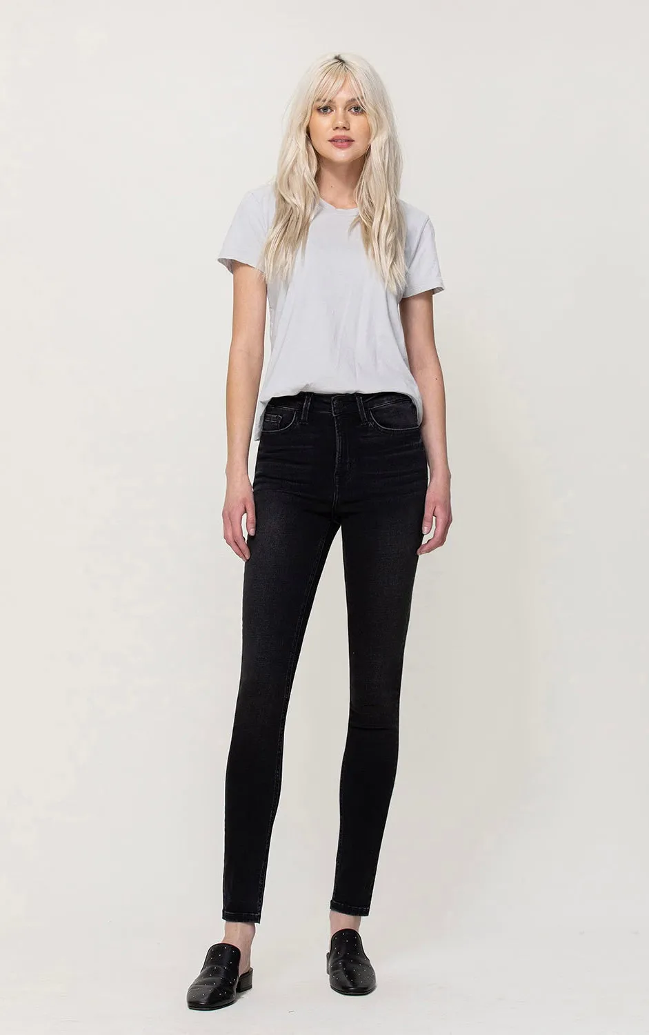Black High Rise Skinny