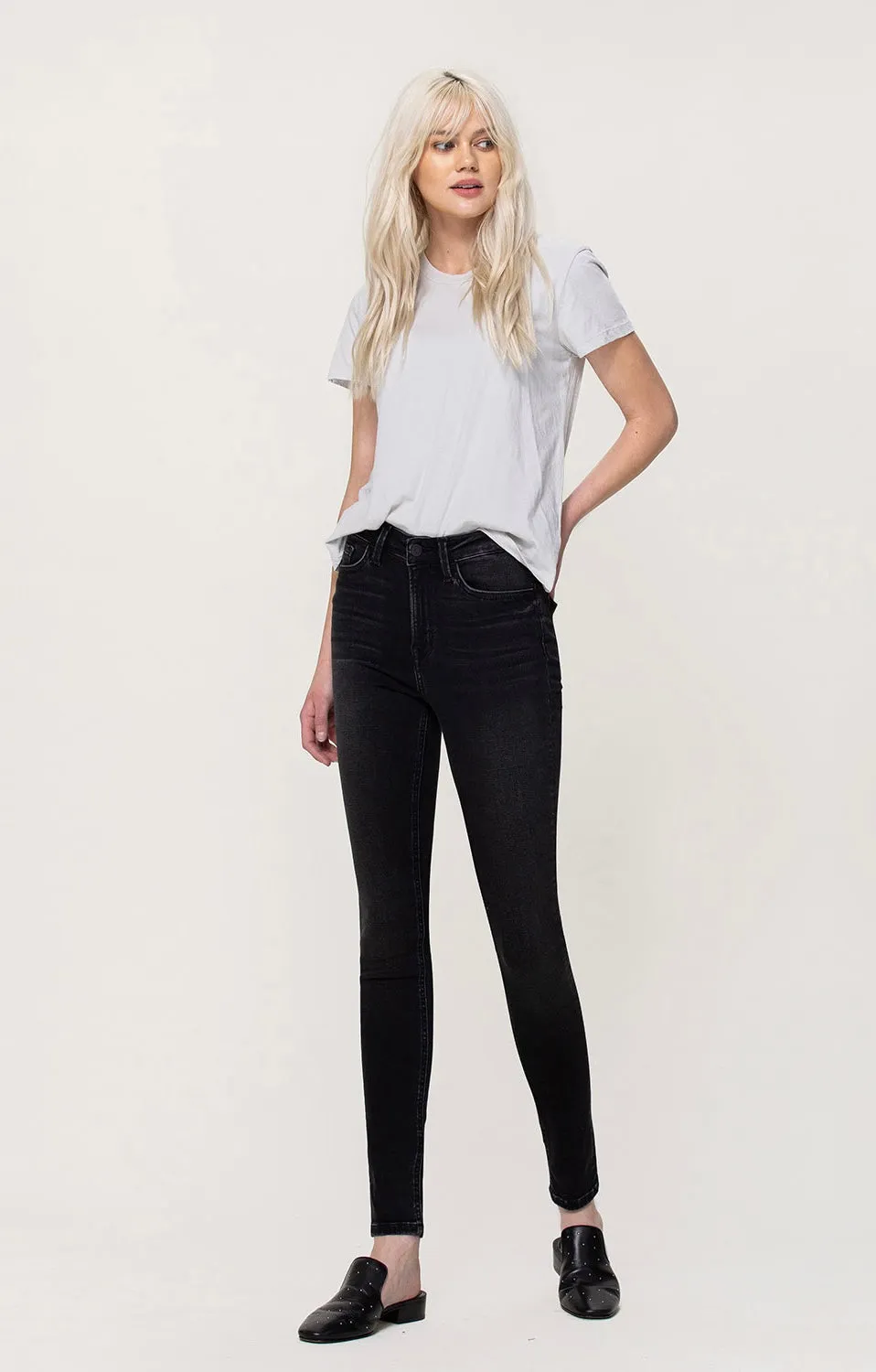 Black High Rise Skinny