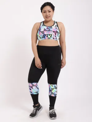 Black Neo-Print Tres Chic Leggings