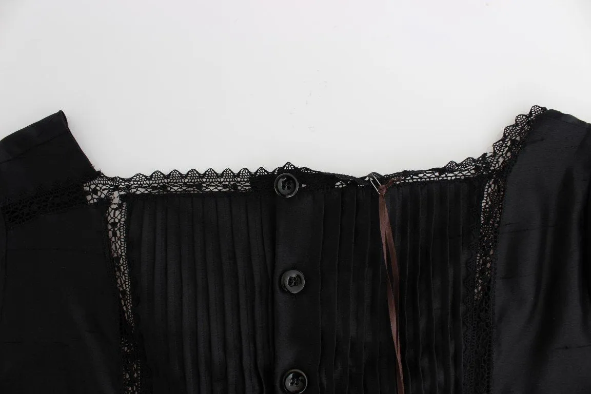 Black Shift Sheath Dress Short Sleeve Cocktail Dress