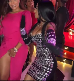 BLING DRESS WITH GLOVES