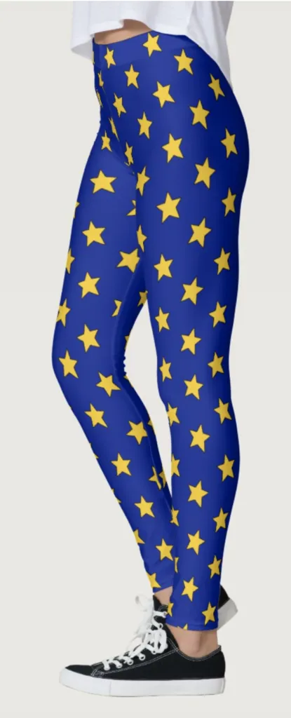 Blue & Yellow Star Leggings