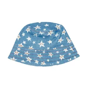 Blue Denim Stars Sun Hat