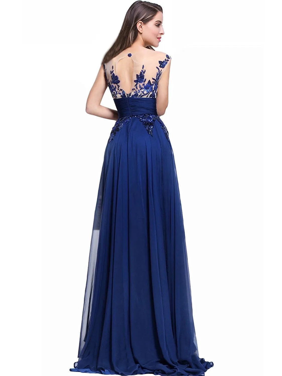 Blue Long Evening Gowns