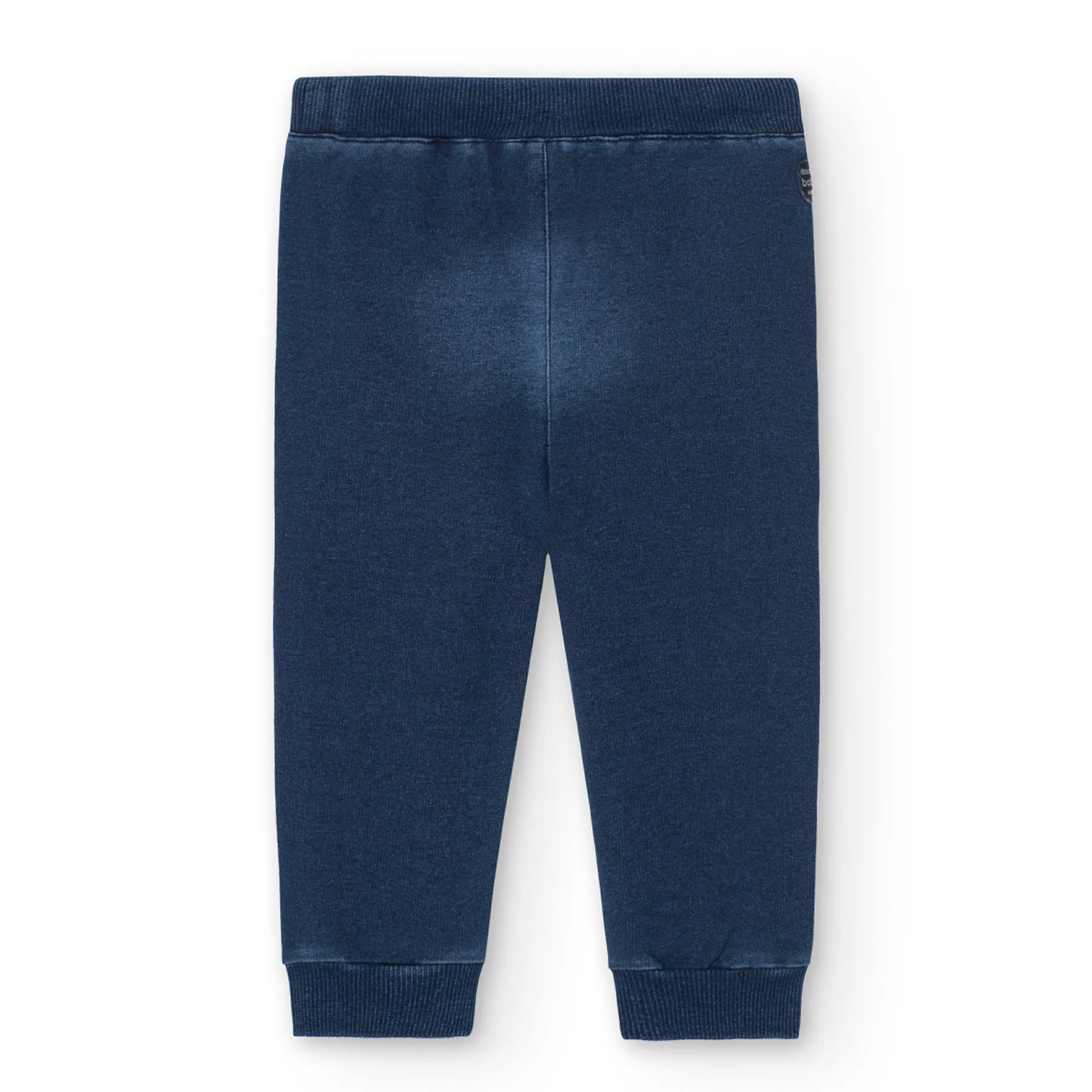 Boboli Blue Fleece Denim Joggers