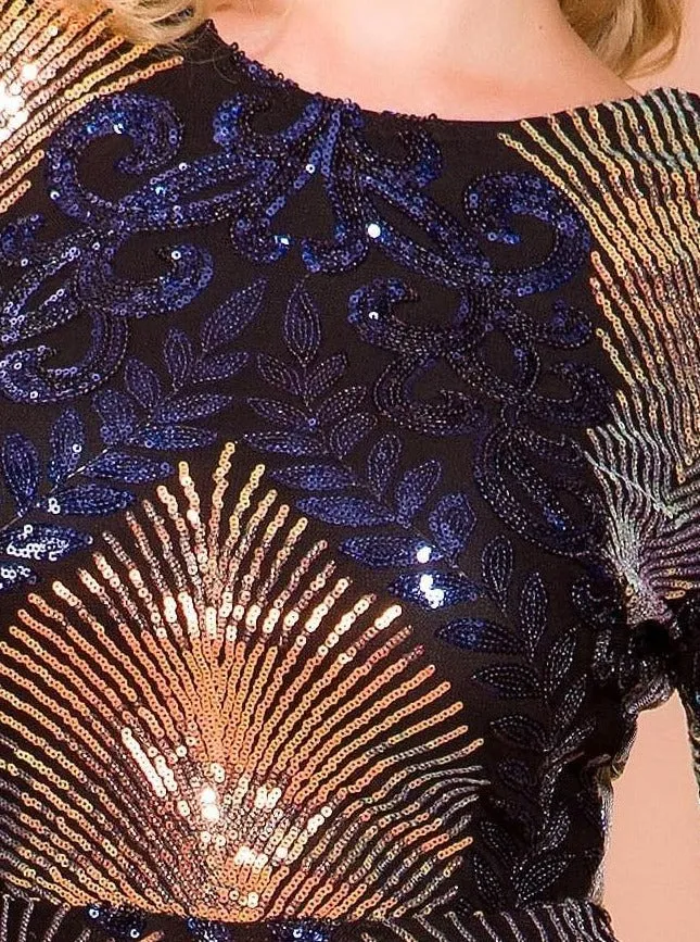 Bodycon Maxi Multi Evening Party Dress