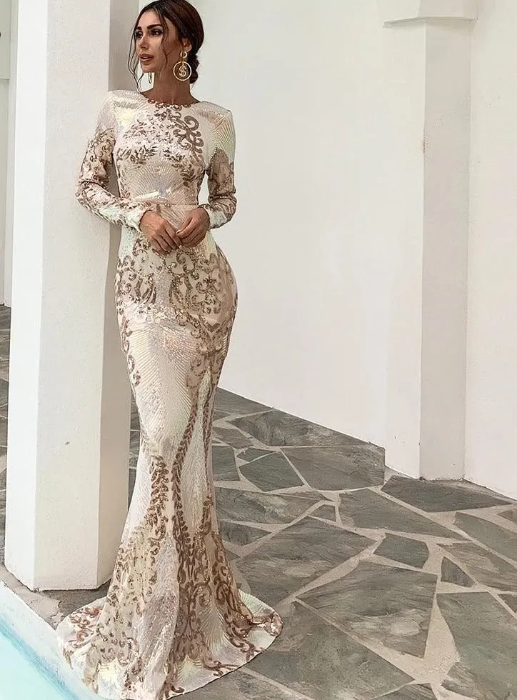 Bodycon Maxi Multi Evening Party Dress