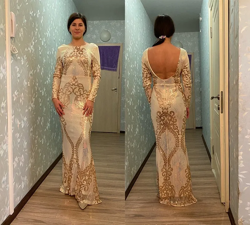 Bodycon Maxi Multi Evening Party Dress