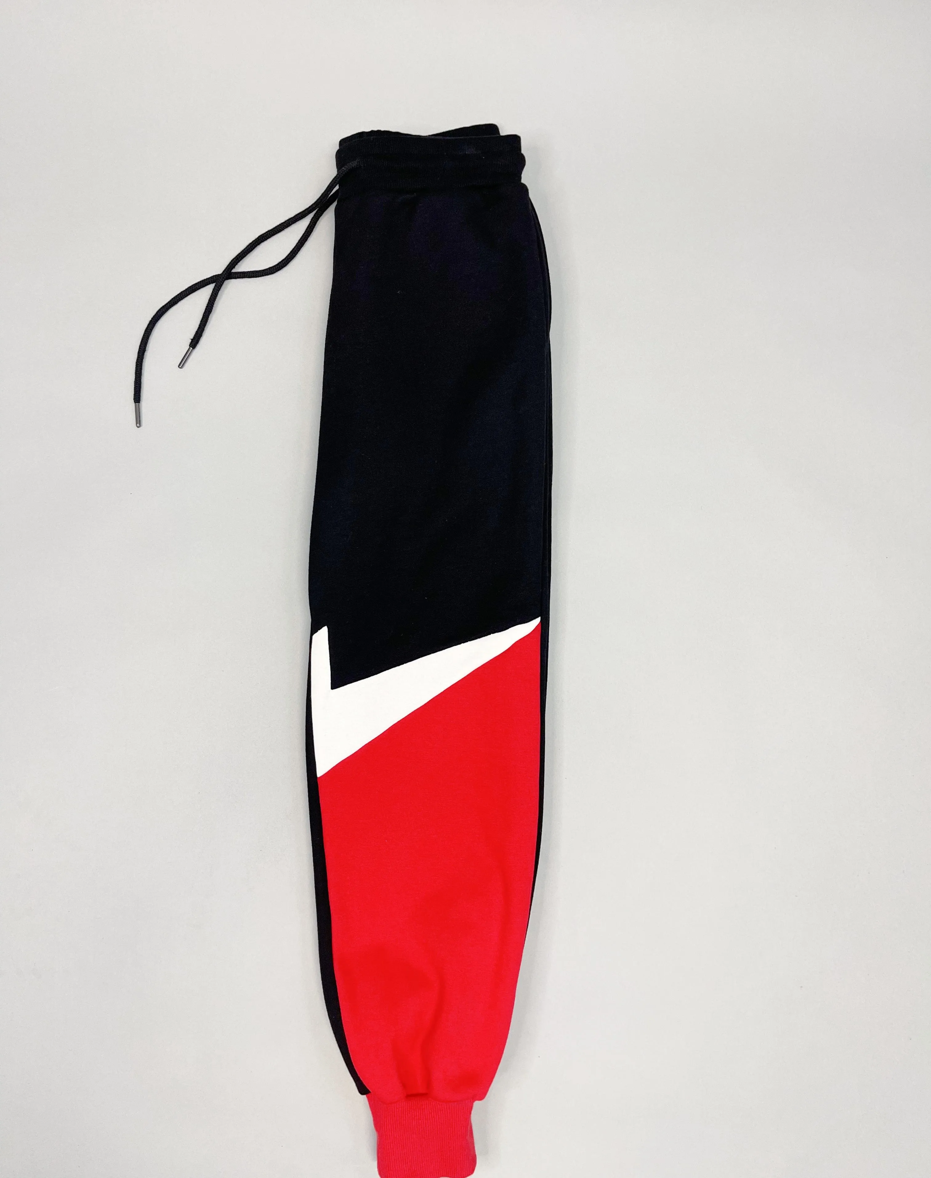 Bolt Red/Black Zippered Drawstring Hoodie Sweatpants Set
