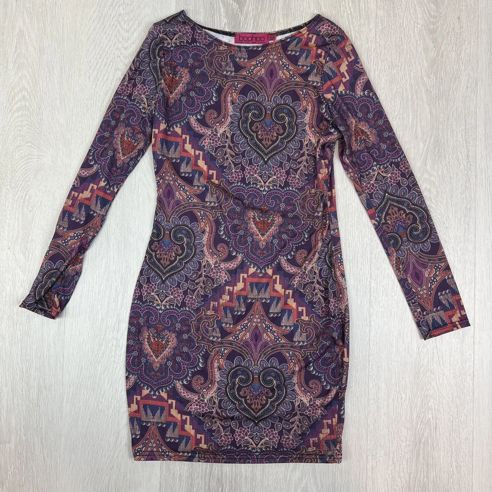 Boohoo Womens BodyCon Long Sleeve Dress Bundle Size UK 12 (3 Dresses)