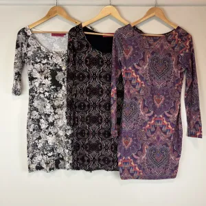 Boohoo Womens BodyCon Long Sleeve Dress Bundle Size UK 12 (3 Dresses)
