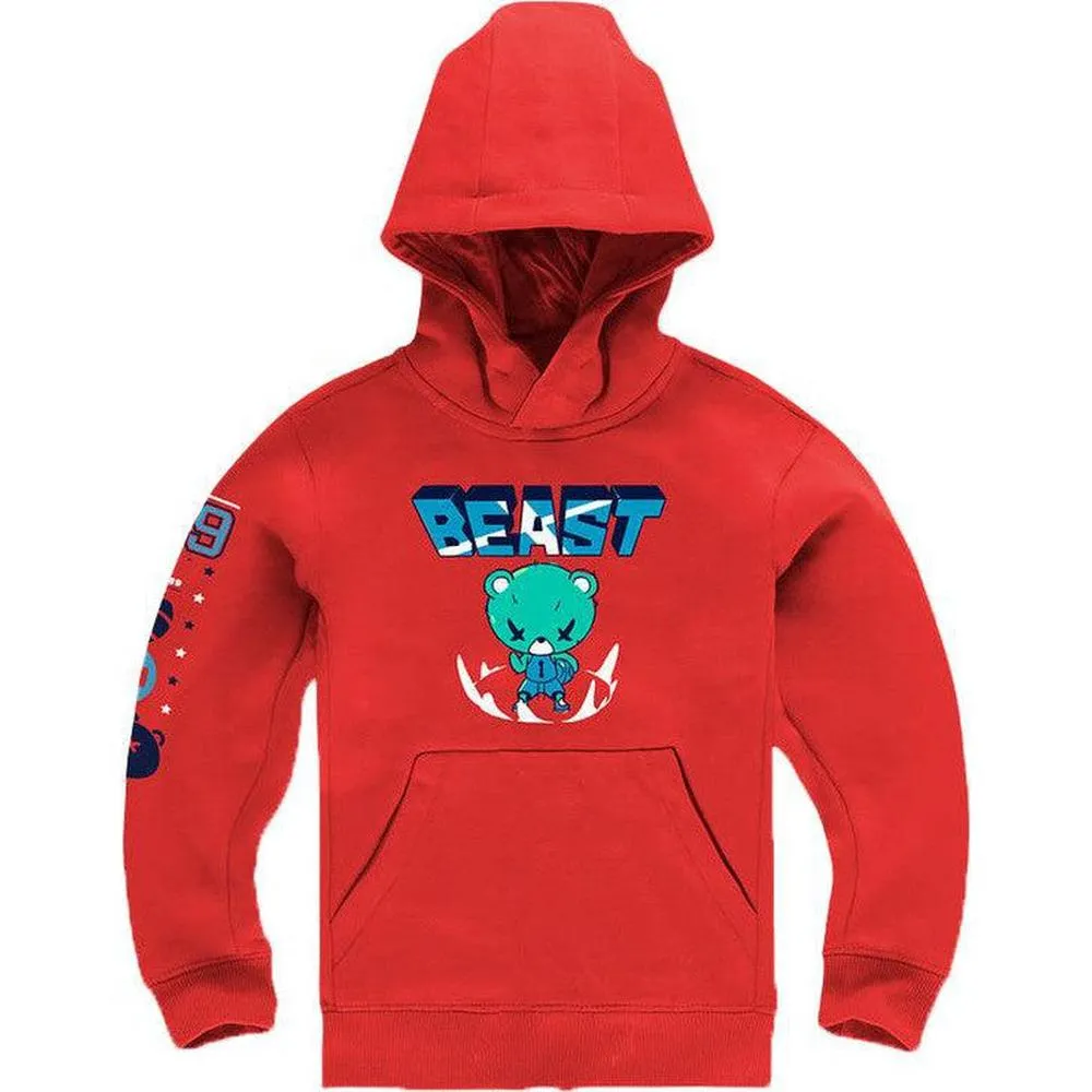 Boy's Beast Pullover Hoodie, Pale Yellow