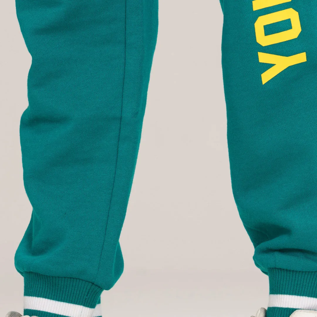 Boys Green Joggers