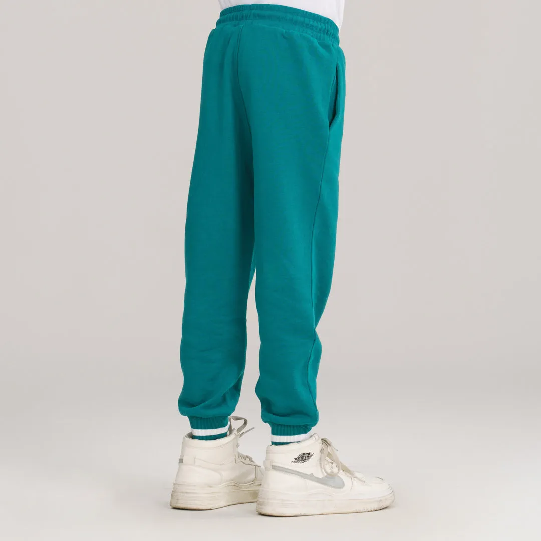 Boys Green Joggers