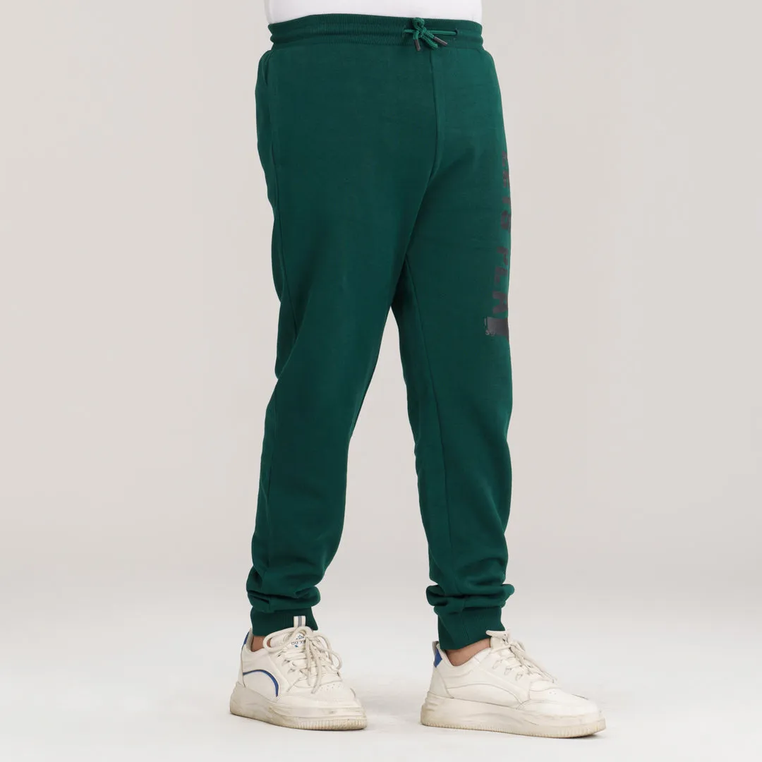 Boys Teal Green Joggers