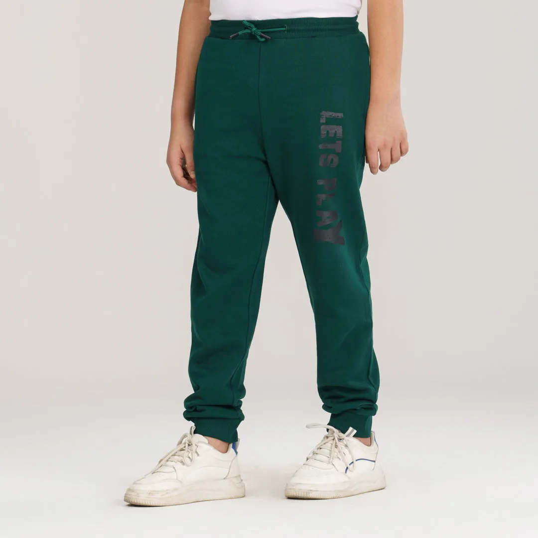 Boys Teal Green Joggers