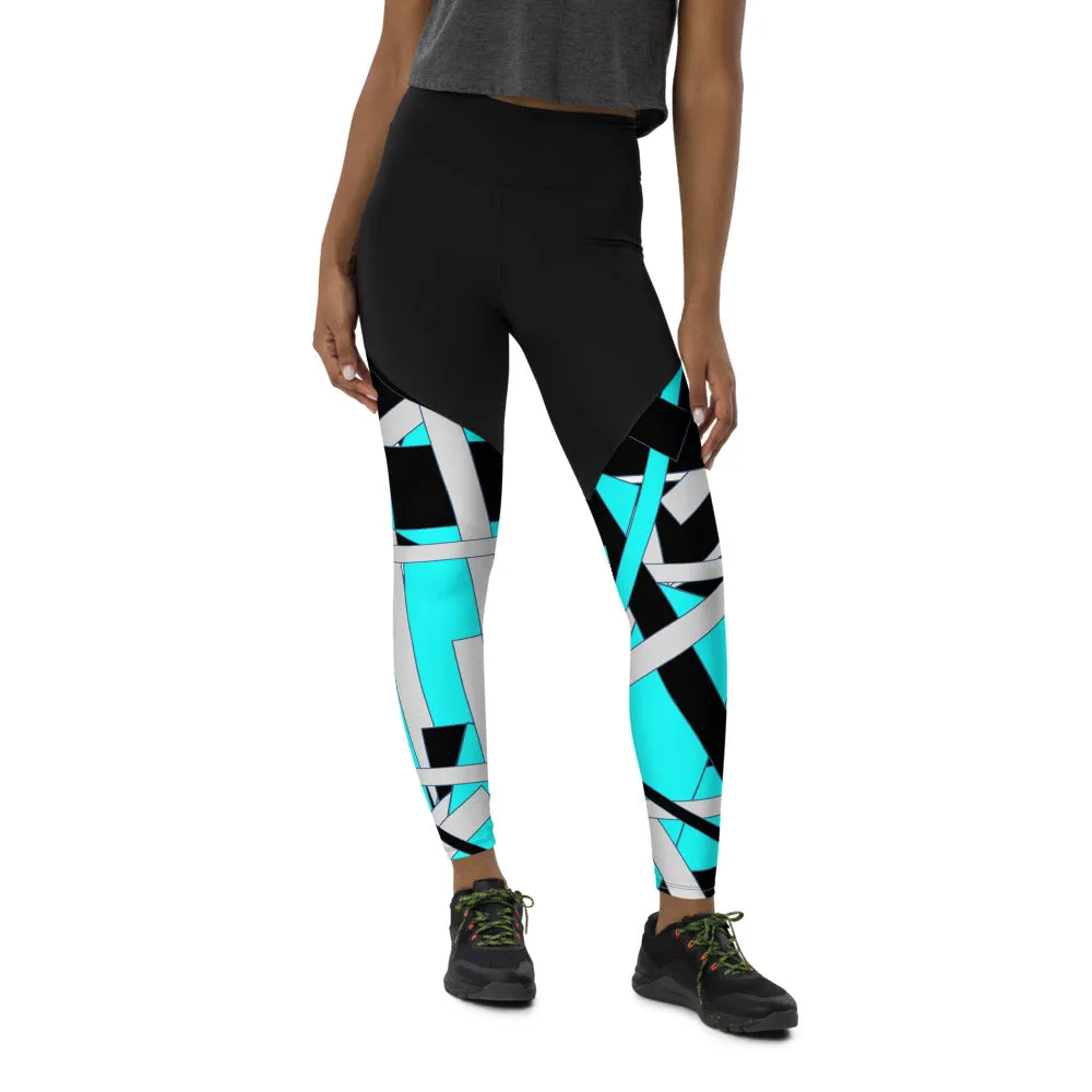 Bright Blue Sports Leggings