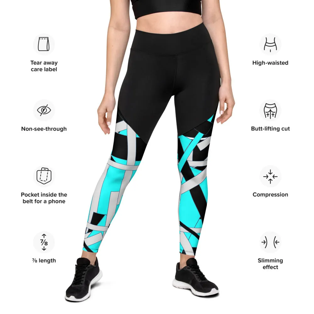 Bright Blue Sports Leggings