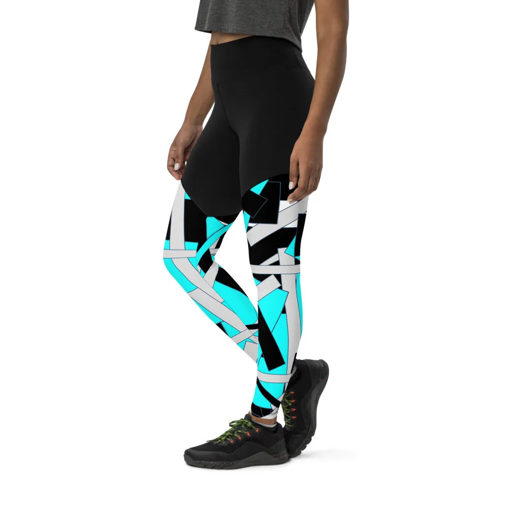 Bright Blue Sports Leggings