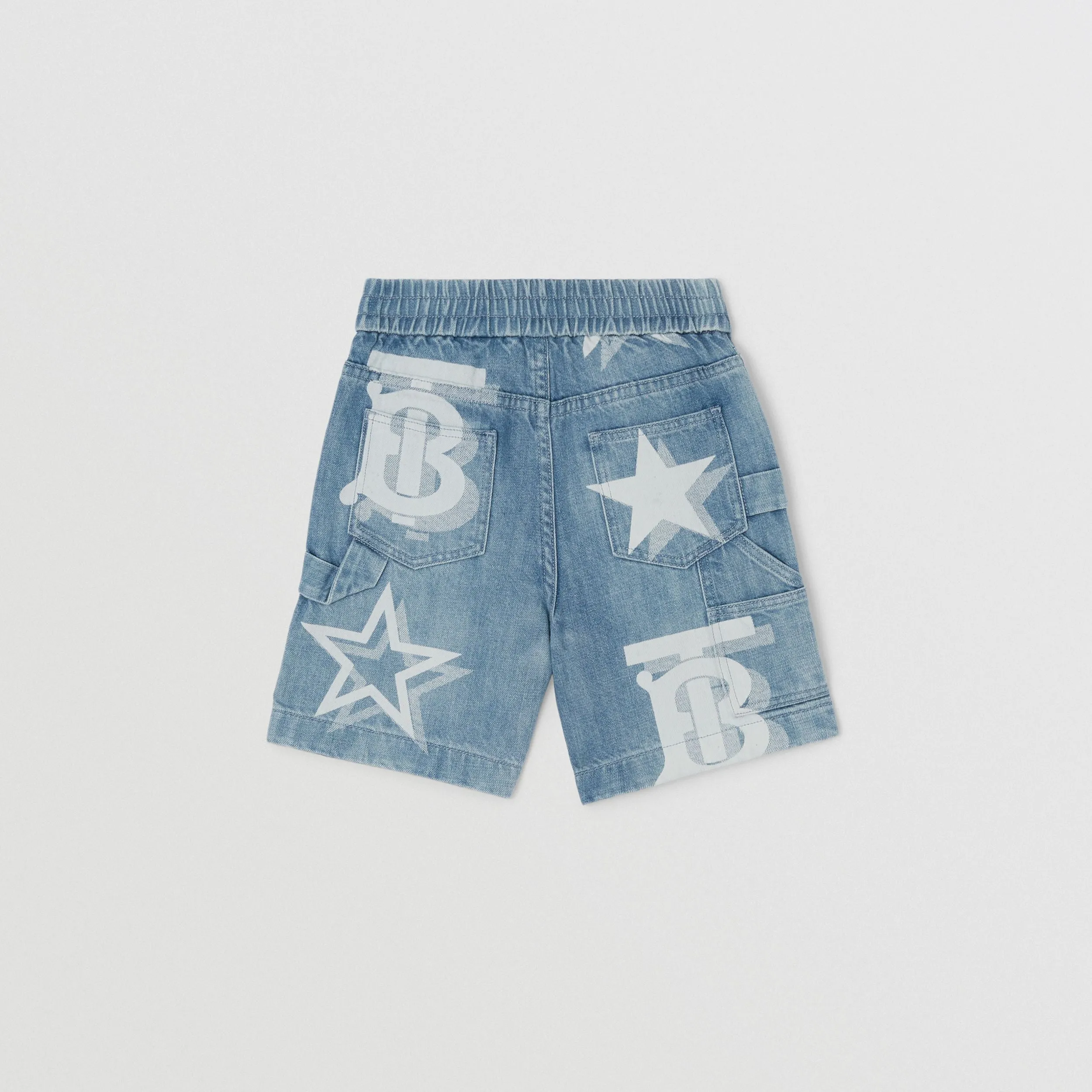 Burberry TB Star Print Japanese Denim Shorts