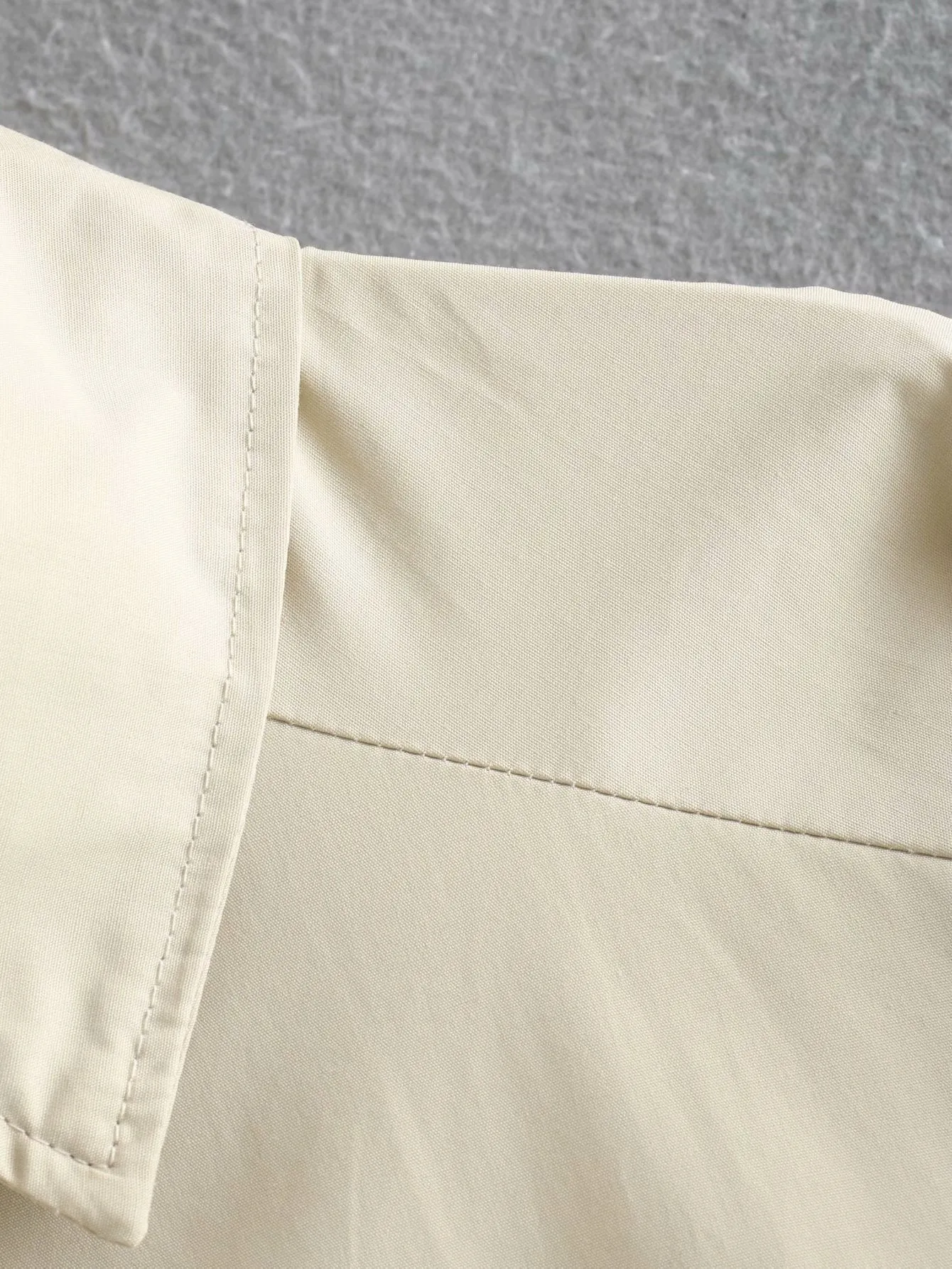 Button Pleated Splicing Folds Shirts Mini Dresses