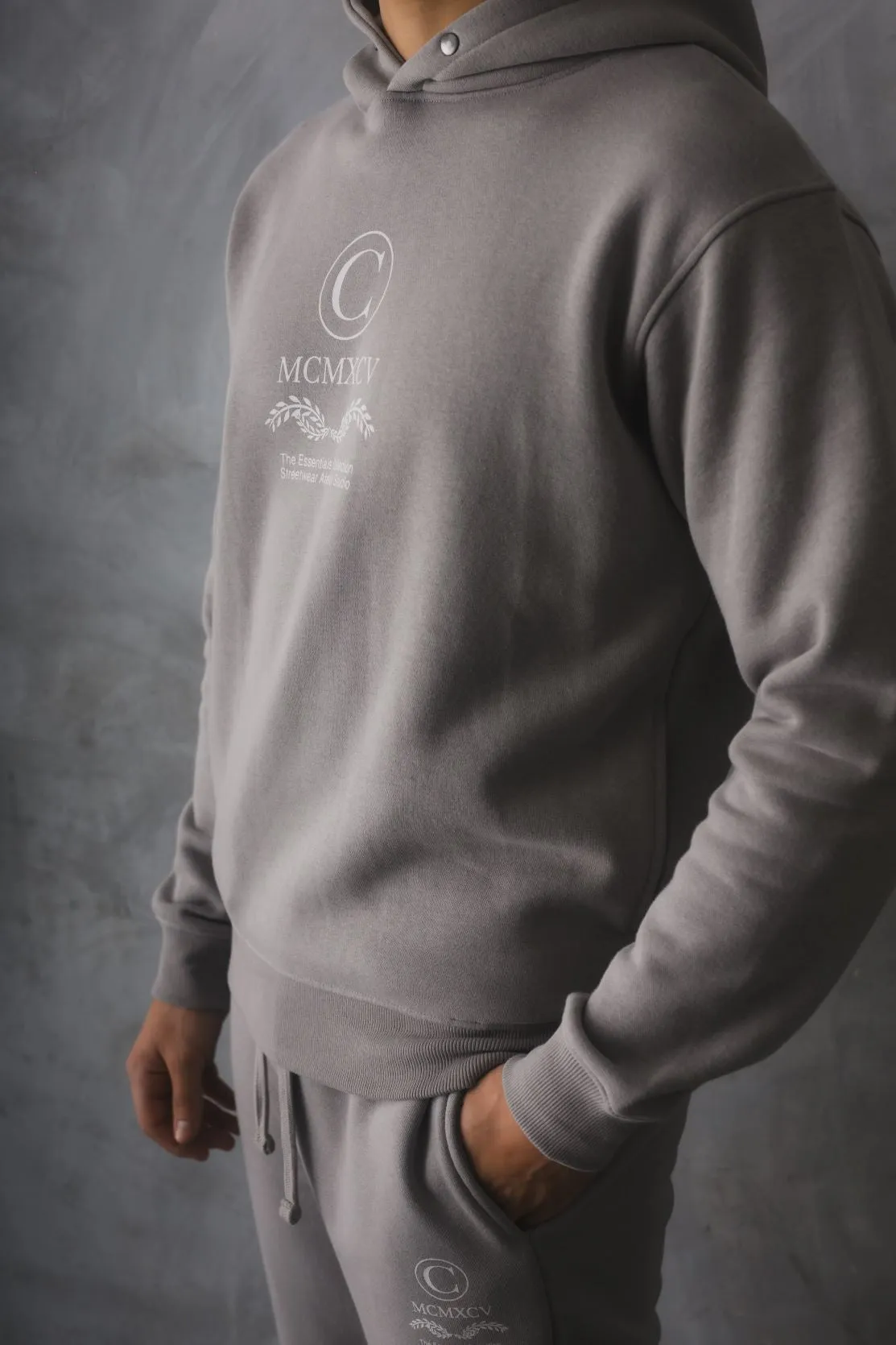 CABLE JOGGERS - LT GREY