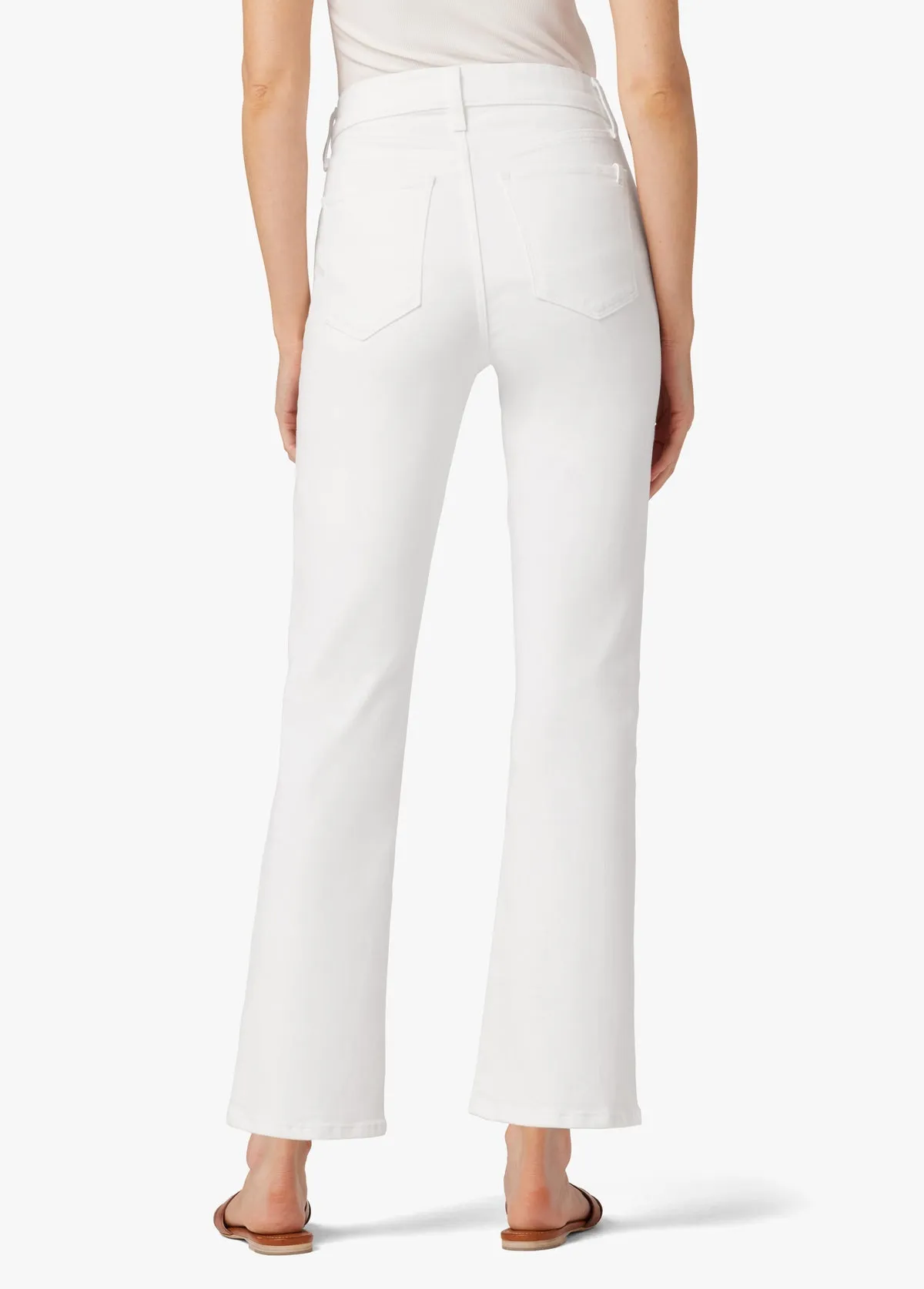 Callie High Rise Cropped Boot Jeans in White by Joe's Jeans