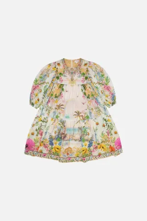 CAMILLA - Kids Tiered Midi Dress With 3/4 Blouson Sleeve - Delirium Days