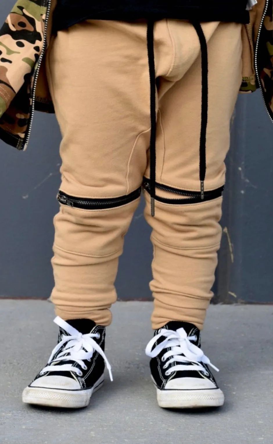 Caramel Zip Joggers